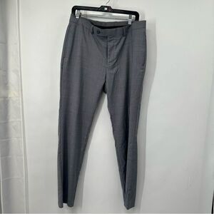 Calvin Klein Men's Size 33x30 Wool Blend  Gray Lightweight Slim Fit Trousers
